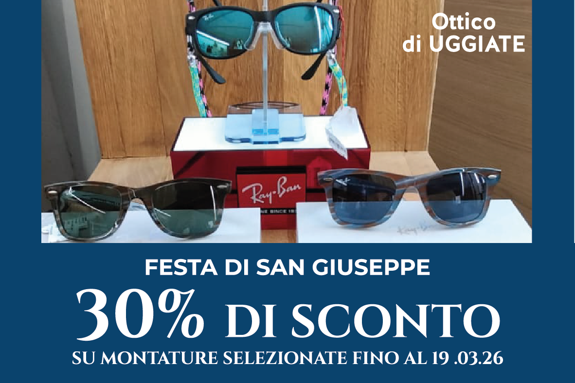 Festa del papà, quanti occhiali in promozione a -30%!